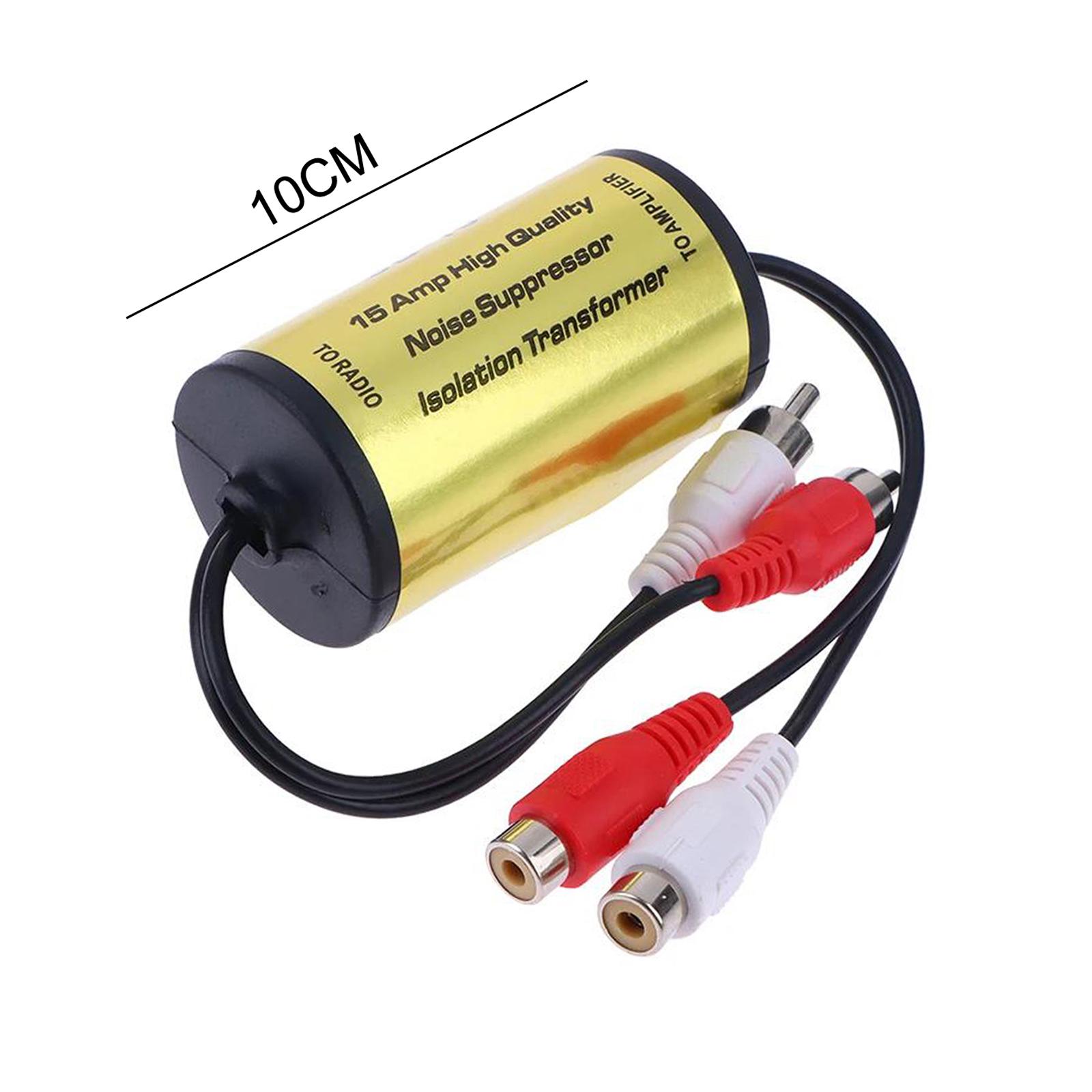 Audio Music Equalizer - Genel RCA Ses Gürültü Filtresi 15A,