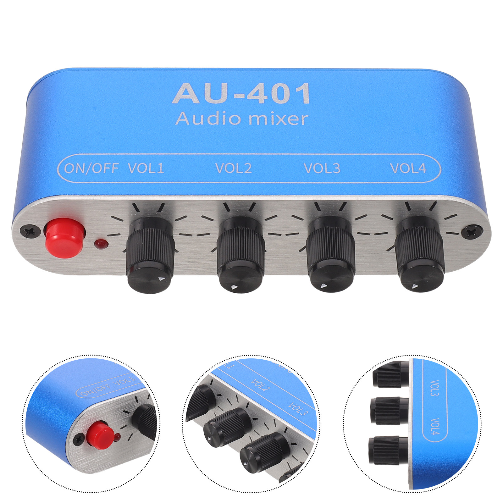 Audio To Music - 4 Kanallı Ses Mikseri Kompakt 3.5mm