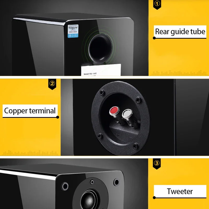 Audio Music System For Home - 60W 4 İnç Raf Tipi Hoparlörler