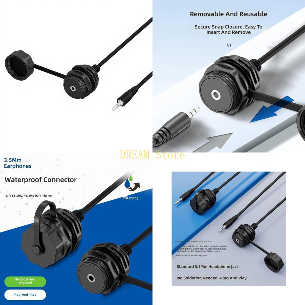 Audio Music Best - 3.5Mm 1/8 TRS Erkek Dişi Sabitleme