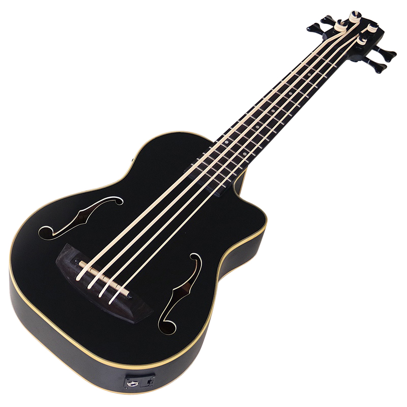 Ukulele Beginner Kit - Çift F Delikli Ukulele Bas Gitar