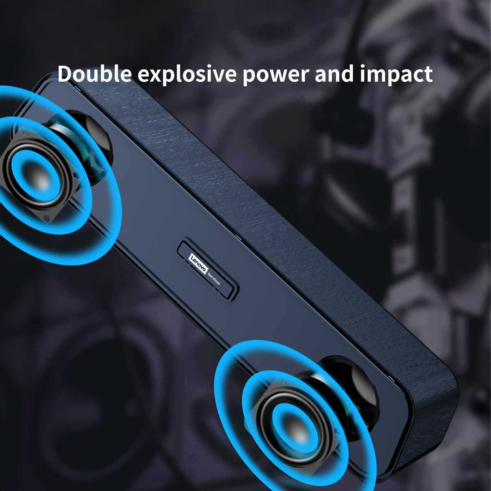 Audio Music Player Pc - Lenovo Taşınabilir Masaüstü Hoparlörler USB Stereo