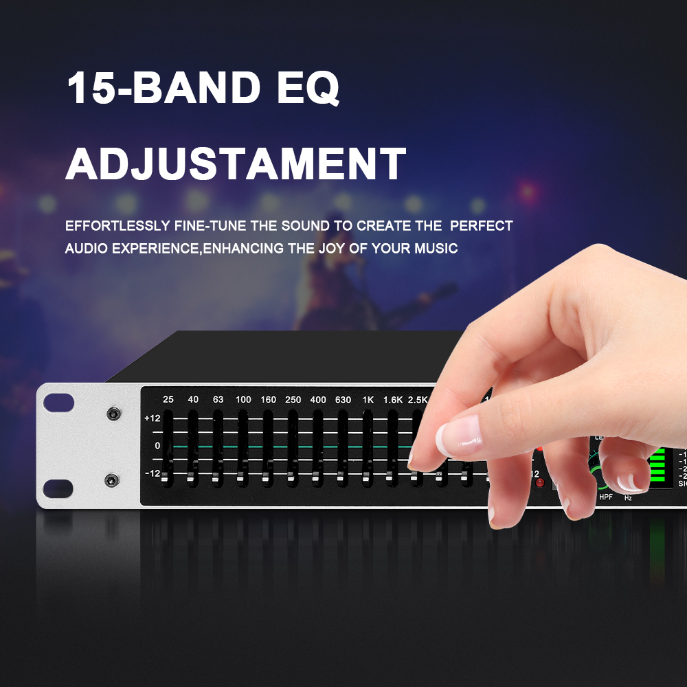 Eq215 Çift 15 Bantlı Grafik Ek - Audio Music Equalizer incelemesi ve fiyatı