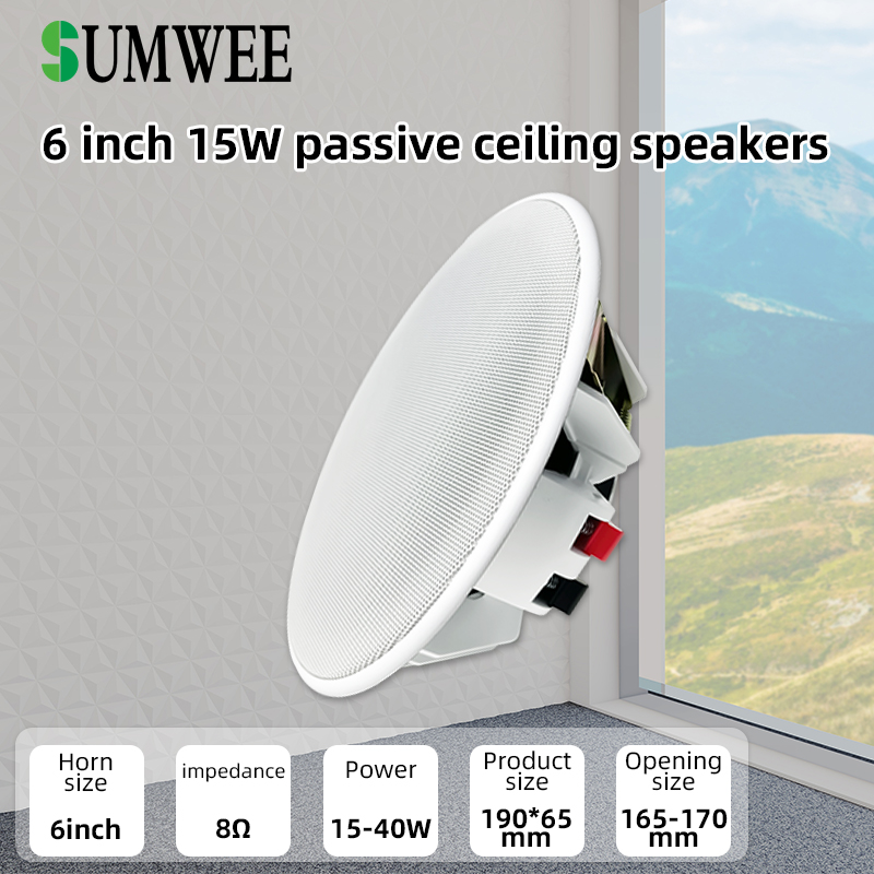 6 inç 8ohm Tavan Hoparlörü Tam - Audio Music System For Home incelemesi ve fiyatı