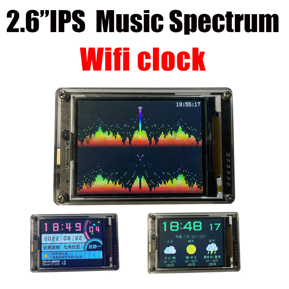 2.6 Inç IPS LCD Müzik Spektrum - Audio Music Equalizer incelemesi ve fiyatı