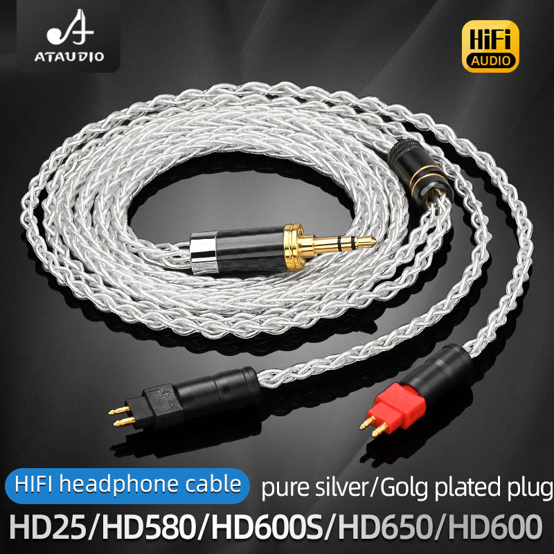 ATAUDIO HiFi Saf Gümüş 2.5mm 3 - Sennheiser Headphone Hd 25 incelemesi ve fiyatı