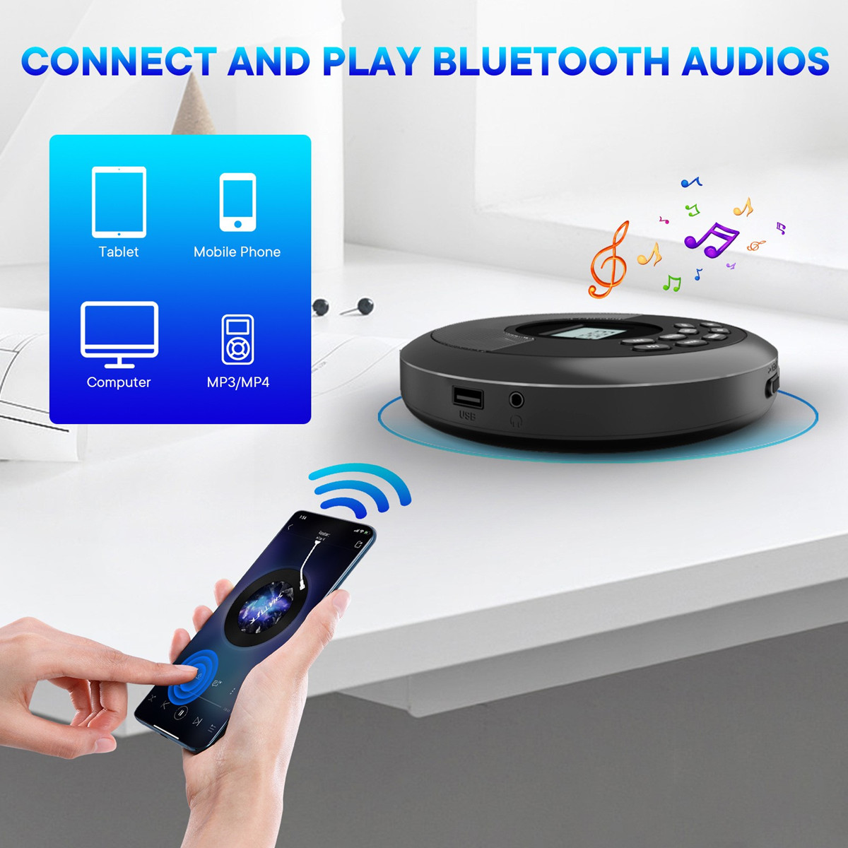 Taşınabilir CD Disk Makinesi M - Audio Music Mp3 Songs incelemesi ve fiyatı