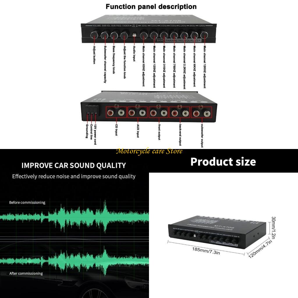 Yenilikçi 7 Bantlı Araç Stereo - Audio Music Equalizer incelemesi ve fiyatı