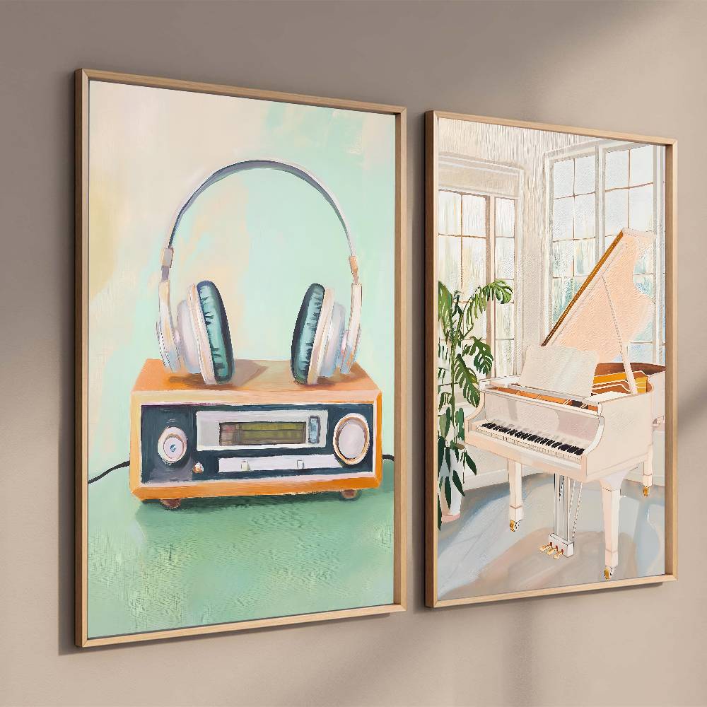 Vintage Ses Kağıdı Posteri El  - Audio Music Wallpaper incelemesi ve fiyatı