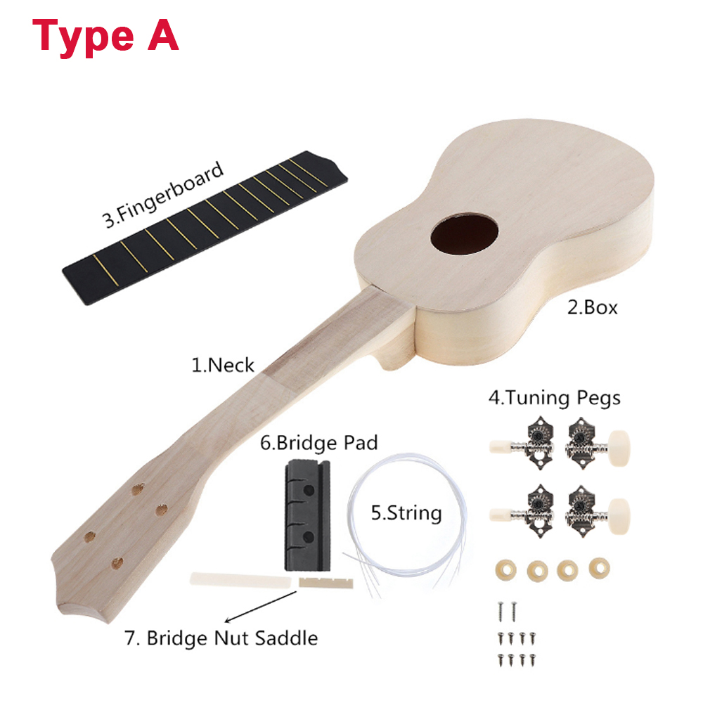 DIY Ukulele 21 Inç Kiti Geyik  - Ukulele Beginner Kit incelemesi ve fiyatı