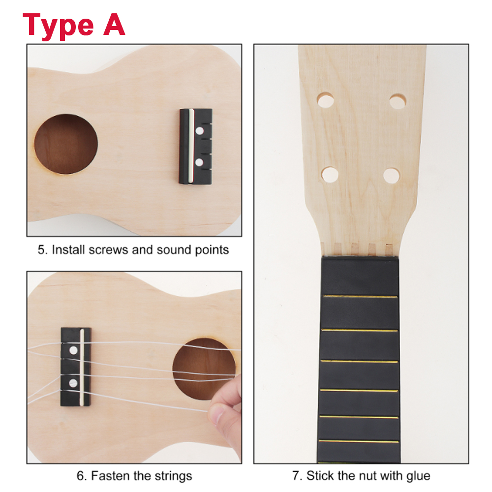 DIY Ukulele 21 Inç Kiti Geyik  - Ukulele Beginner Kit incelemesi ve fiyatı